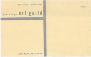 The Tower Balboa Park Hand Drawn San Diego Art Guild California