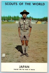 c1968's Japan Scouts Of The World Boy Scouts Of America Youth Vintage Postcard