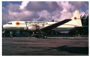 Skyfreighters Convair 440 at Miami 1987 Airplane Postcard