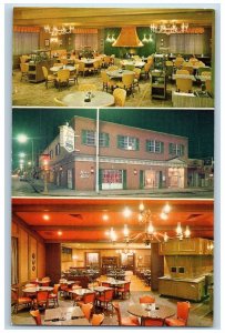 Davenport Iowa IA Postcard The Bishop Buffet Restaurant Interior c1960's Vintage