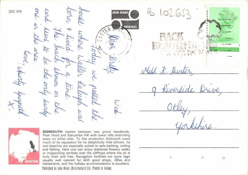 B102653 sidmouth devon    uk