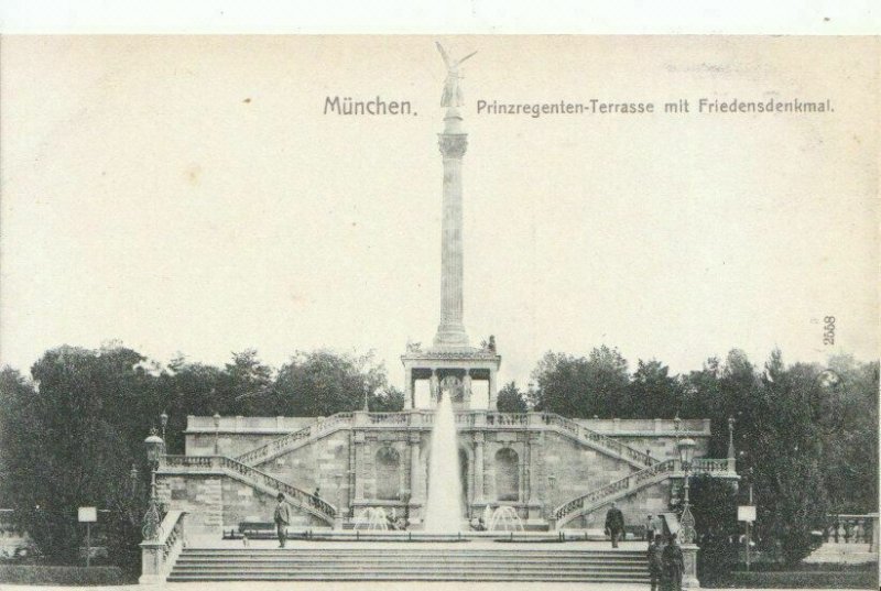 Germany Postcard - Munchen - Prinzregenten - Terrasse Mit Friedensdenkmal 12123A