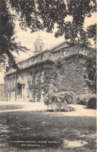 New Brunswick New Jersey~Rutgers University Engineering Building~c1940s Postcard