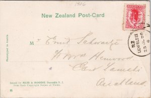 High Street Christchurch New Zealand NZ Trolley c1906 Muir & Moodie Postcard H52