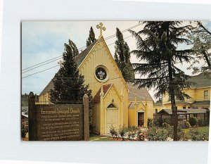 Postcard The oldest Episcopal Church in California at Grass Valley CA USA