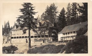 F38/ Yosemite National  Park California Postcard RPPC c1920s Glacier Point Lodge