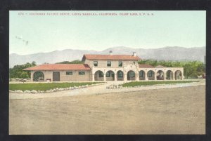 SANTA BARBARA CALIFORNIA SOUTHERN PACIFIC RAILROAD DEPOT STATION POSTCARD