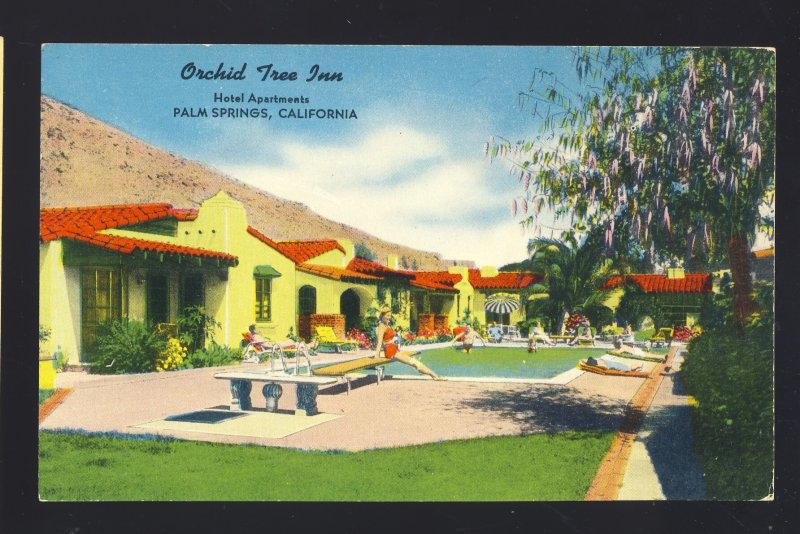 Palm Springs, California/CA Postcard, Orchid Tree Inn, Hotel Apartments