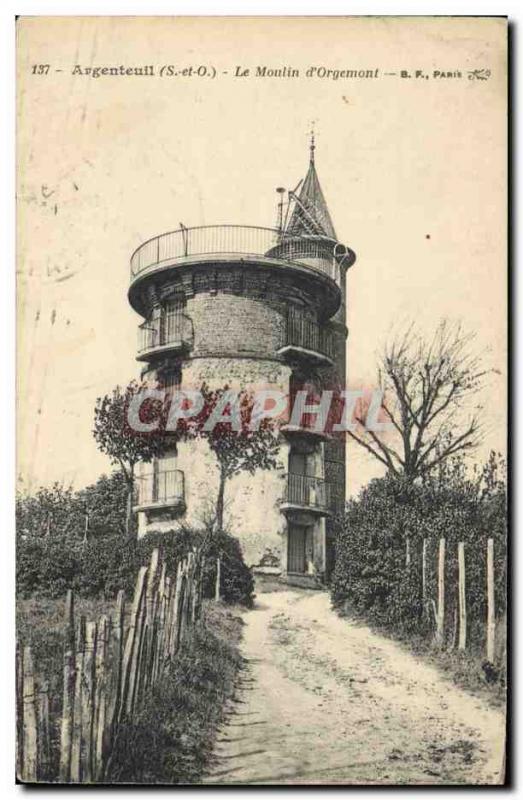 Postcard Old Windmill The mill Argenteuil d & # 39Orgemont