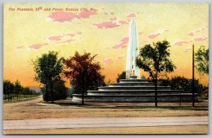 Vtg Kansas City Missouri MO The Fountain 15th & Paseo 1910s View Unused Postcard