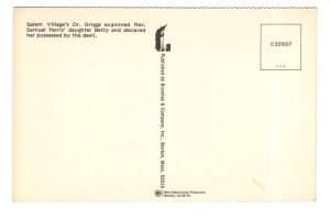 Dr Griggs, Samuel Parris' Daughter, Possessed Devil Salem. Massachusetts Witch