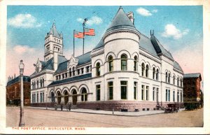 Massachusetts Worcester Post Office 1916