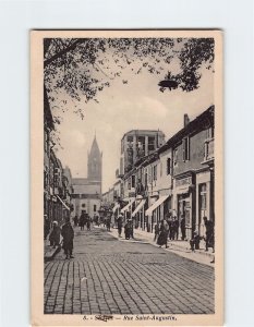 Postcard Rue Saint-Augustin, Setif, Algeria