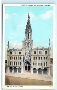 Havana Cuba Iglesia Del Sagrado Corazon Sacred Heart Church Habana Postcard B73