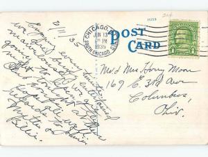 W-Border COURTHOUSE SCENE Lafayette Indiana IN d3015