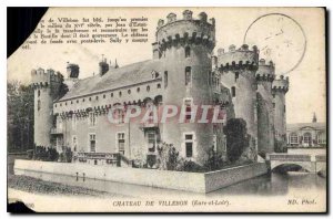 Old Postcard Chateau de Villebon Eure et Loire