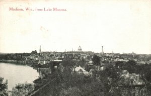 Vintage Postcard 1910's From Lake Monona Madison Wisconsin WI