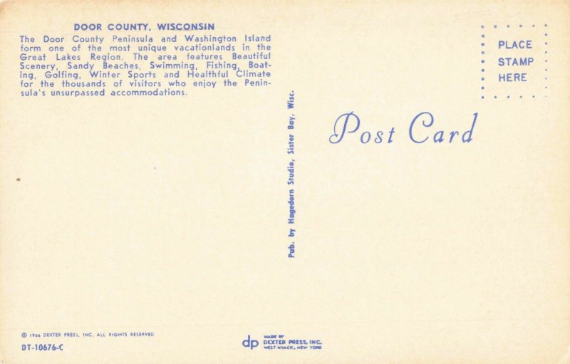 Postcard Door County Wisconsin