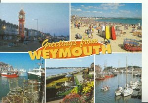Dorset Postcard - Greetings from Weymouth - Ref18668A