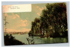 Vintage 1907 Postcard Boats on the Old River Charlevoix Michigan 