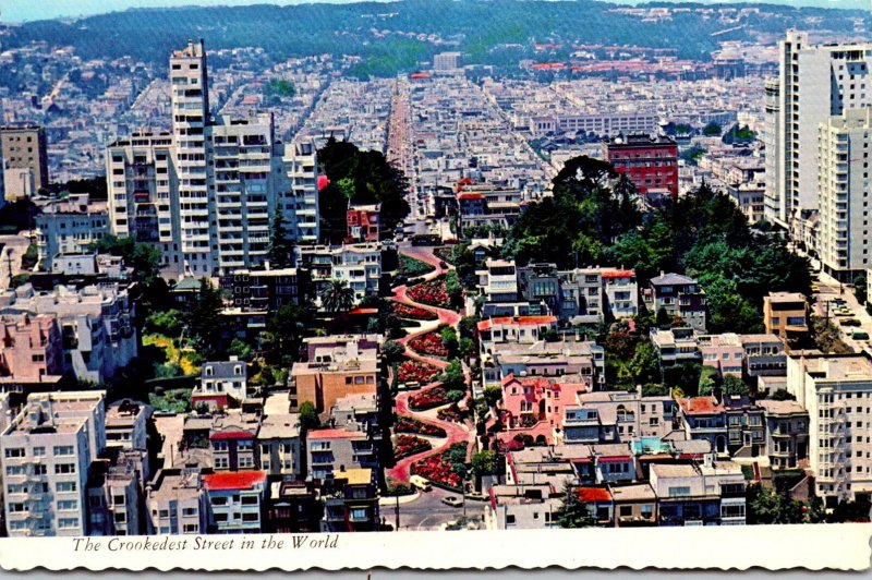 California San Francisco Lombard Street Crookedest Street In The World