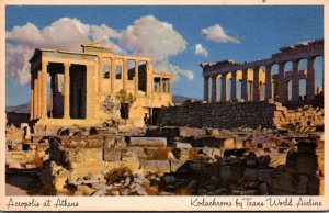 Greece Athens The Acropolis Trans World Airlines Card