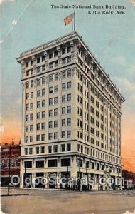 State National Bank Building Little Rock, Arkansas, USA 1912 Missing Stamp 