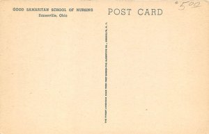 Zanesville Ohio 1950s Postcard Good Samaritan School Of Nursing