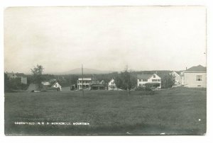 Greenfield NH Down Town View Monadnock Mountain RPPC Real Photo Postcard