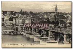 Old Postcard St. Cloud Vue Generale and the Bridge