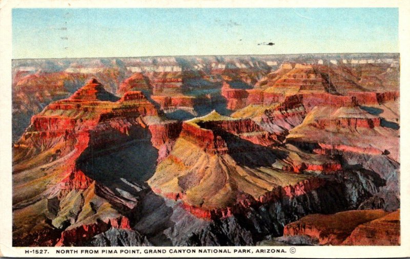 Arizona Grand Canyon National Park North From Pima Point 1935 Fred Harvey
