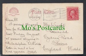 Genealogy Postcard - Wright - Sydney Road, Staines, Middlesex  RF6488