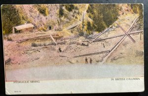 Mint Canada Color Picture Postcard PPC Hydraulic Mining In British Columbia