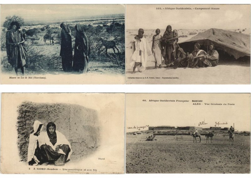 MAURITANIA AFRICA 50 Vintage Postcards Mostly Pre-1940 (L3043)