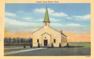 Camp Maxey Texas Chapel Linen Antique Postcard J67099