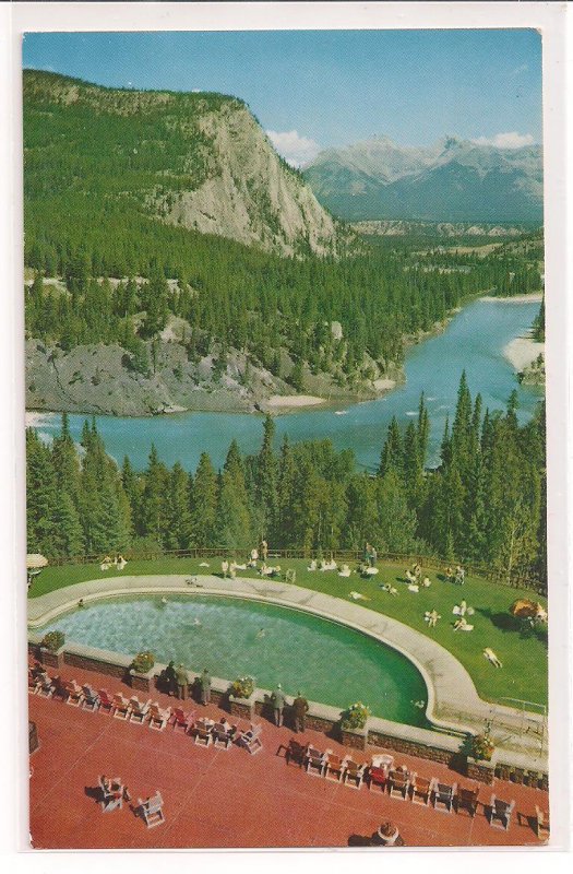 Banff Springs Hotel Pool and Bow Valley, Banff National Park, Alberta !