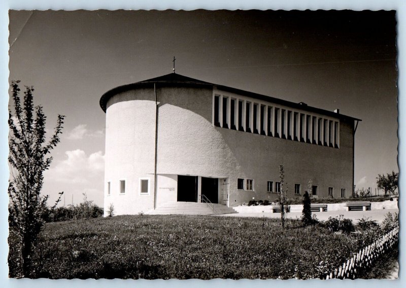 Reutlingen Germany Postcard Church Entrance Near View c1950's RPPC Photo