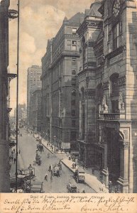 US 1900 Boad of Trade Jackson Boulevard Chicago vintage postcard B958