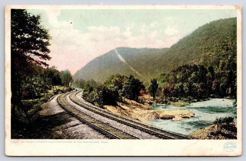 1907 Railroad Between Chester & Huntington In Berkshires Mass. Posted Postcard