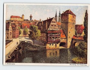 Postcard Am Henkersteg, Nürnberg, Germany