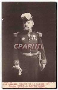 Old Postcard Army Admiral Mud Lapeyrere Commander British Forces Franco de la...