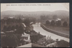 Herefordshire Postcard - Hereford: River Wye From Cathedral Tower    RS6681