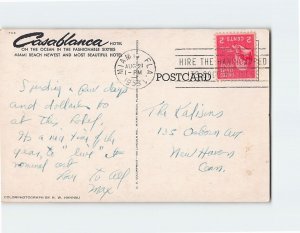 Postcard The Casablanca Hotel Miami Beach Florida USA