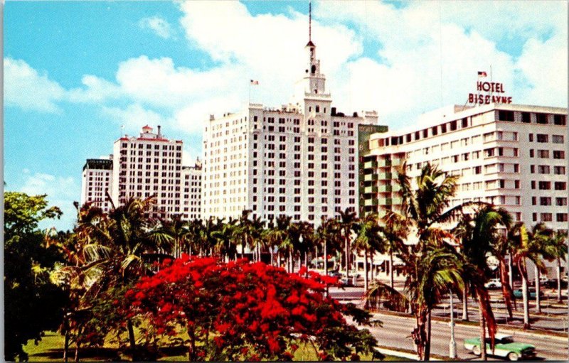 Florida Miami Biscayne Boulevard From Bayfront Park