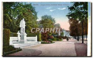 Old Postcard Berlin Siegesallee Denkmal Kaiser Wilhelm I