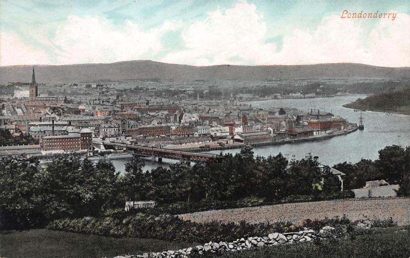 Londonderry, Ireland, Early Postcard, Unused