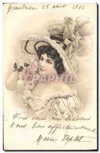 Old Postcard Fantasy Illustrator Woman