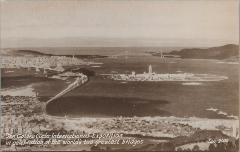 RPPC Postcard Golden Gate International Expo San Francisco CA