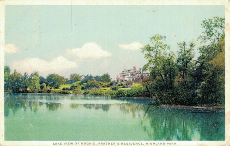 USA Lake view of Hugh E Prather´s Residence Highland Park Posted 03.20