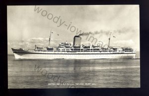 LS3220 - British India Liner - Nevasa - (Troop Ship) - postcard